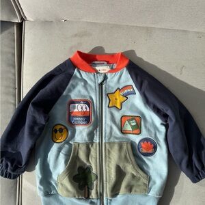 Kids Colorful Patch Jacket